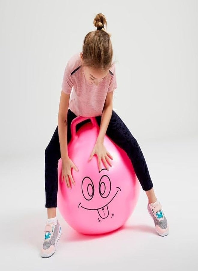 PAVITYAKSH HOP Ball Inflatable Jumping Hopping Hopper Hop Bouncy Jumping Ball with Grip Handle for Kids(45CM) (Pink) - Image 5